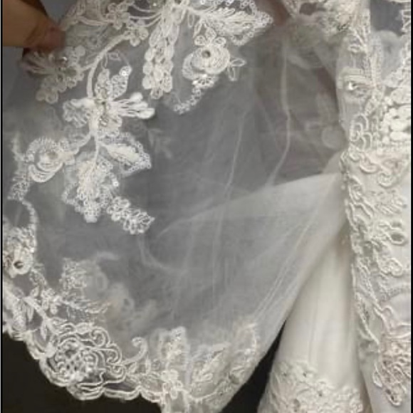 HOST PICK: Tea Length Plus Size Wedding Dress - Picture 8 of 8